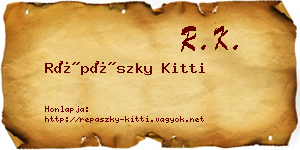 Répászky Kitti névjegykártya