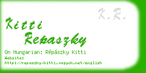 kitti repaszky business card