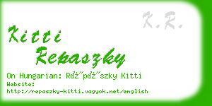 kitti repaszky business card